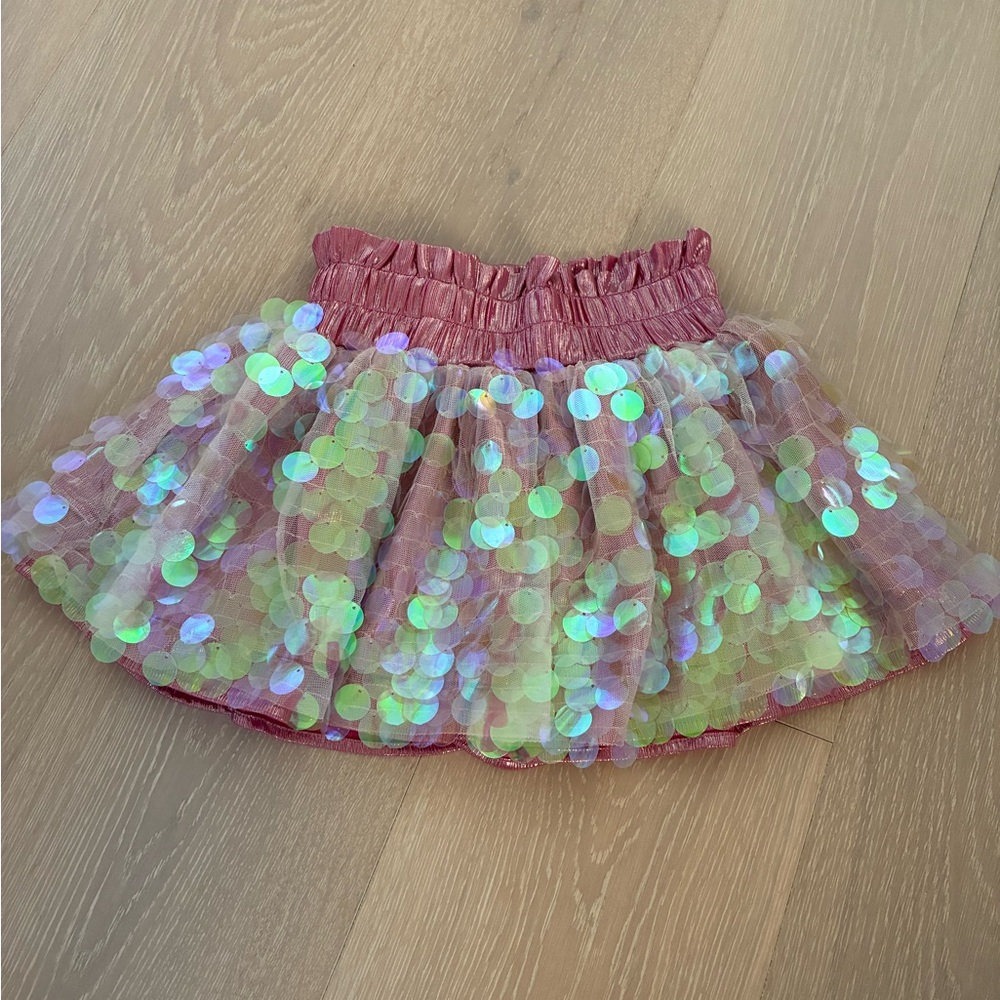 PAILLETTE METALLIC SKORT